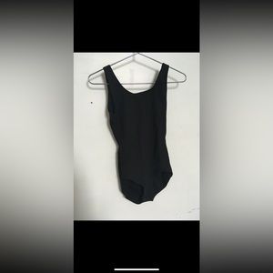 Only worn once. Capezio black tank leotard